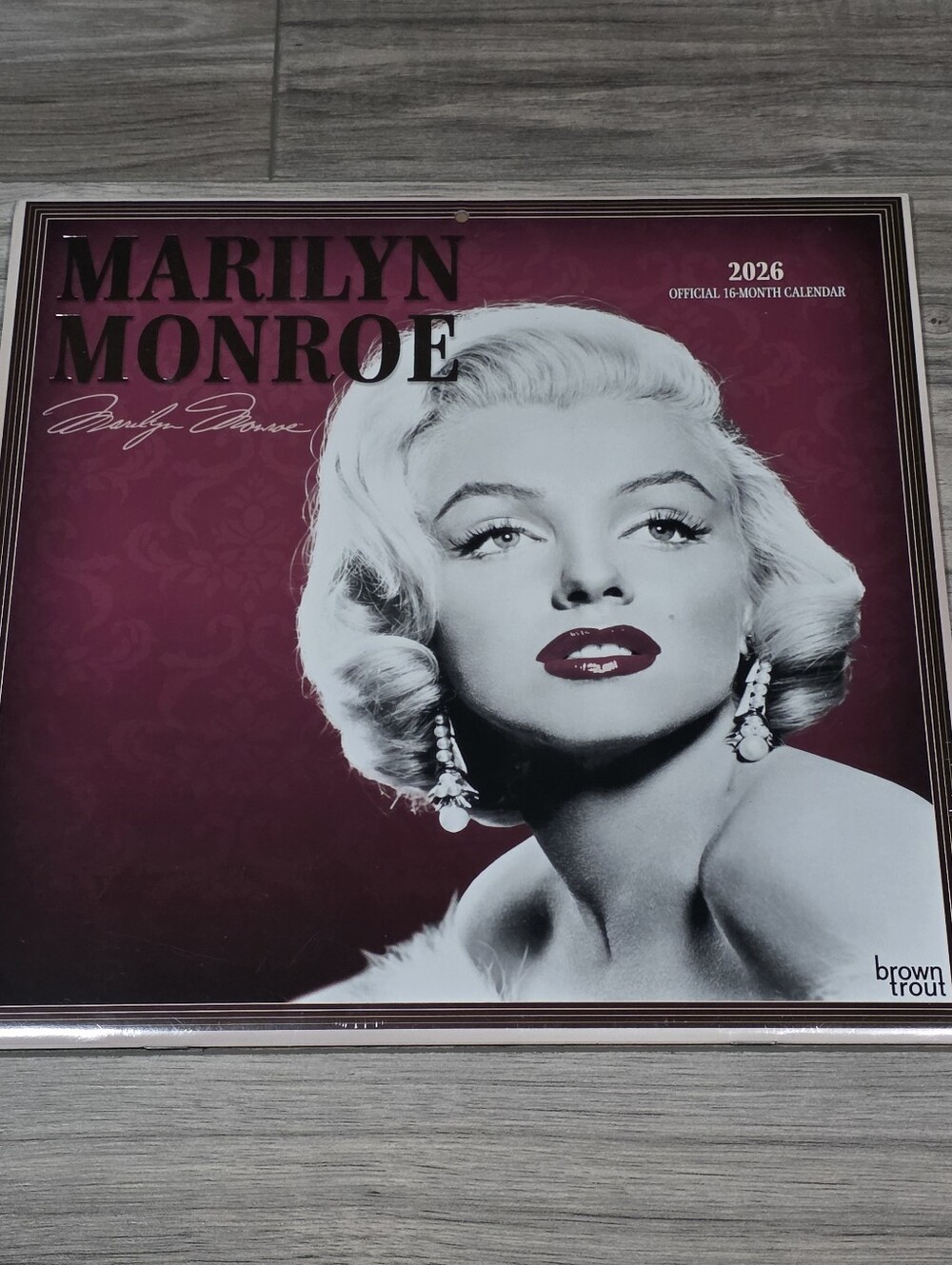 Marilyn Monroe Official 2026 Full Color Wall Calendar NEW
